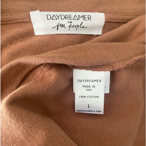 Rolling Stones Daydreamer for Free People Size L Maxi Tshirt Dress Slit up Side - Picture 3 of 3